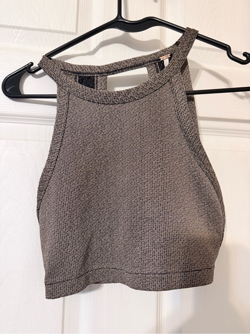 Free People  copper High-Neck Crop Tank
